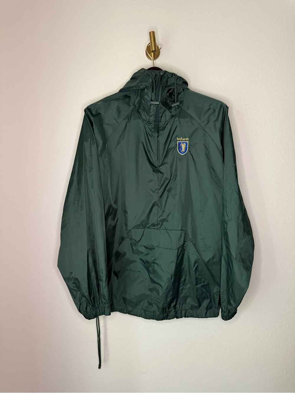 Green Ireland Windbreaker Pullover Jacket Men’s size L